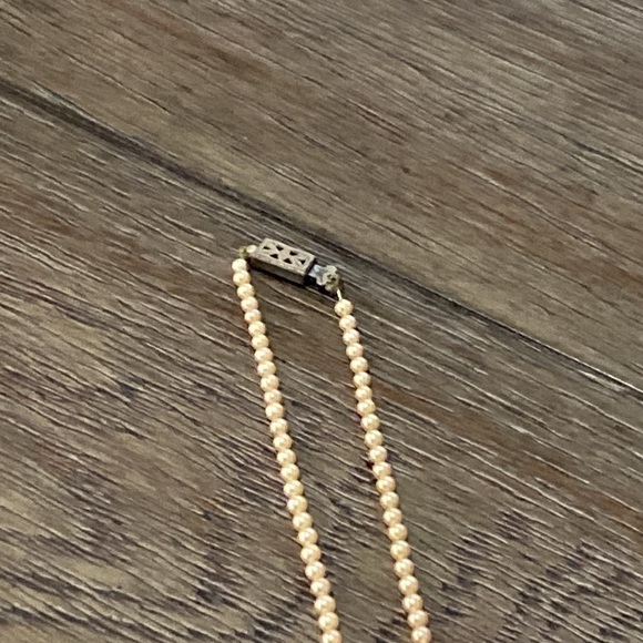 VINTAGE yellow pearl necklace - Picture 6 of 8